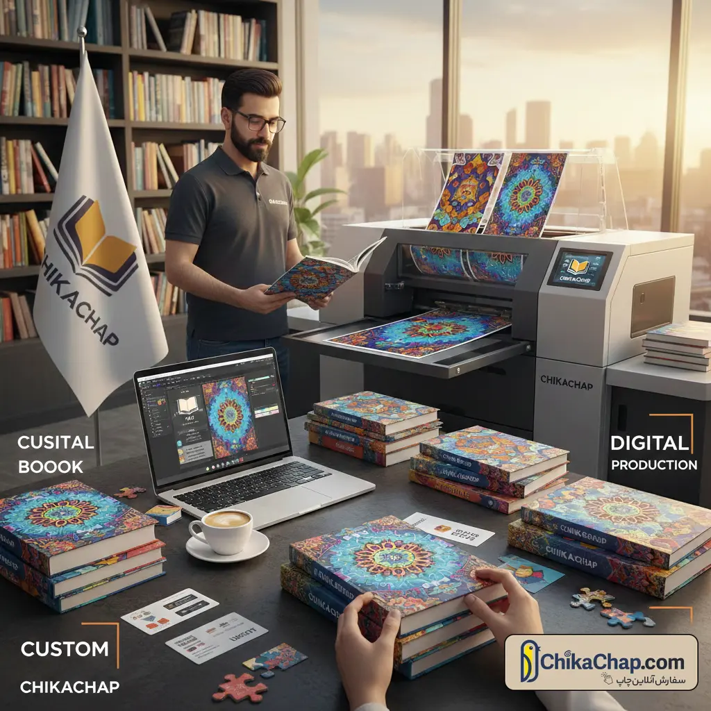 چاپ دیجیتال کتاب با کیفیت عالی و قیمت مناسب | چیکاچاپ